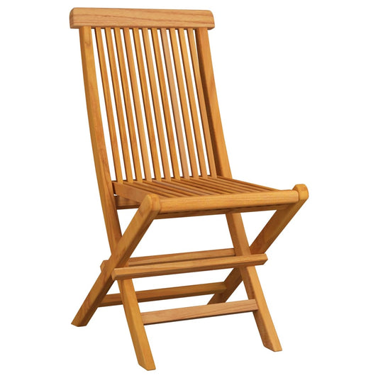Sedie da Giardino Pieghevoli 8 pz in Legno Massello di Teak - homemem39