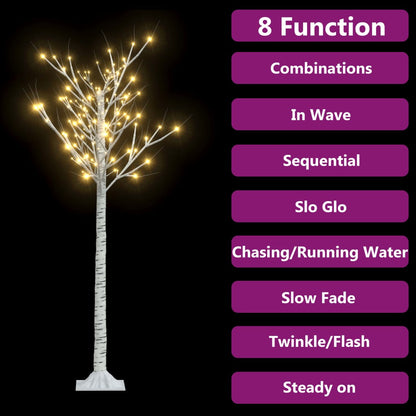 Albero Natale 140 LED 1,5 m Salice Bianco Caldo Interno Esterno - homemem39