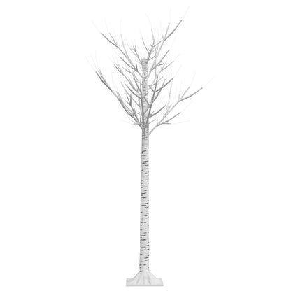 Albero Natale 140 LED 1,5 m Salice Bianco Caldo Interno Esterno - homemem39