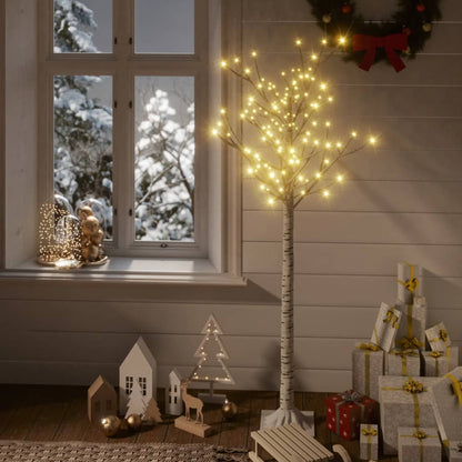 Albero Natale 140 LED 1,5 m Salice Bianco Caldo Interno Esterno - homemem39