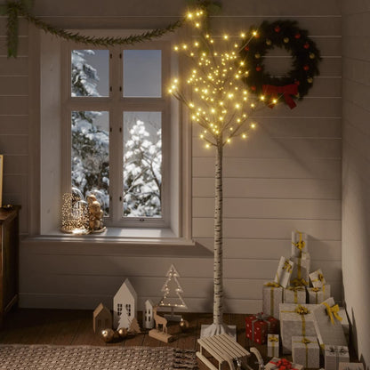 Albero Natale 180 LED 1,8 m Salice Bianco Caldo Interno Esterno - homemem39