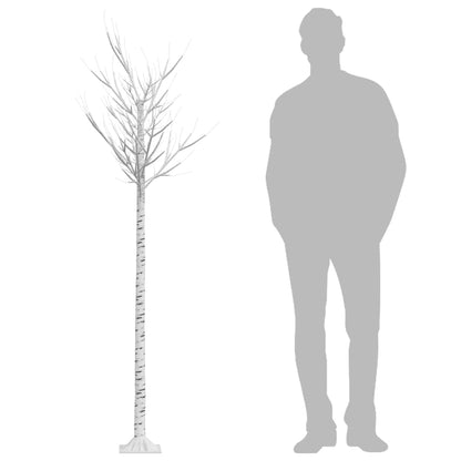 Albero Natale 200 LED 2,2 m Salice Blu Interno Esterno