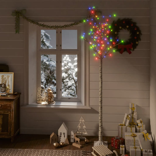Albero Natale 200 LED 2,2 m Salice Colorato Interno Esterno - homemem39
