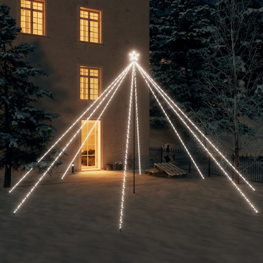 Luci Albero di Natale Interni Esterni 800 LED Bianco Freddo 5 m - homemem39