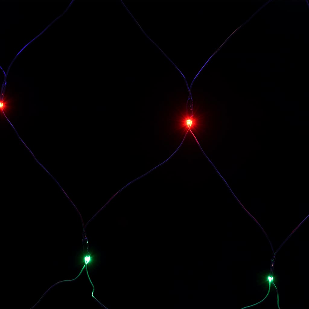 Luci di Natale a Rete Colorate 3x3m 306 LED Interni Esterni - homemem39