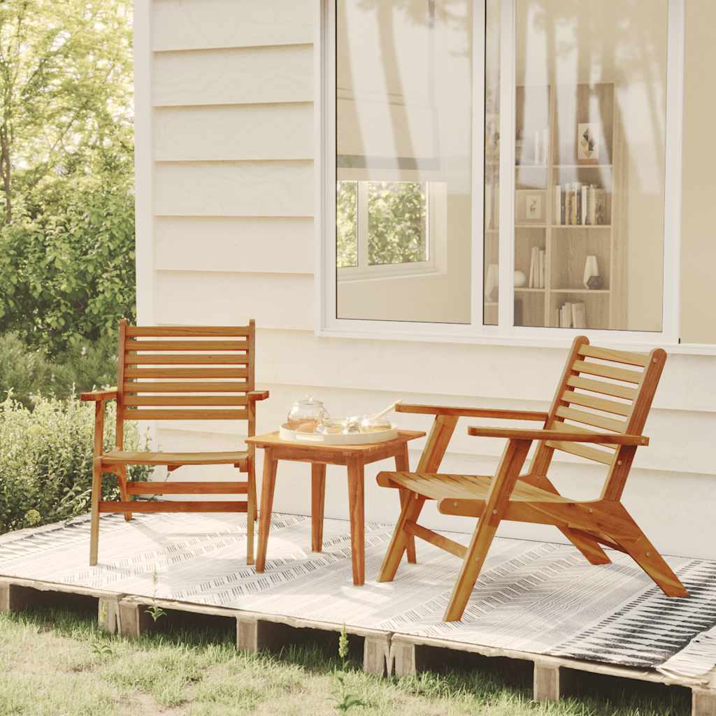 Sedie da Giardino 2 pz in Legno Massello d'Acacia | homemem39