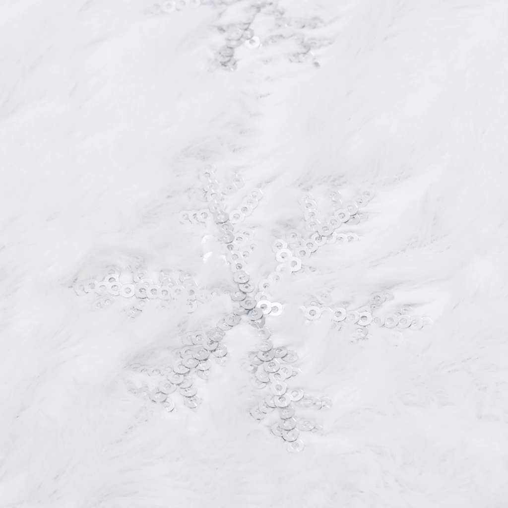 Gonna per albero di Natale di lusso bianca 122 cm