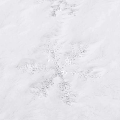 Gonna per albero di Natale di lusso bianca 122 cm