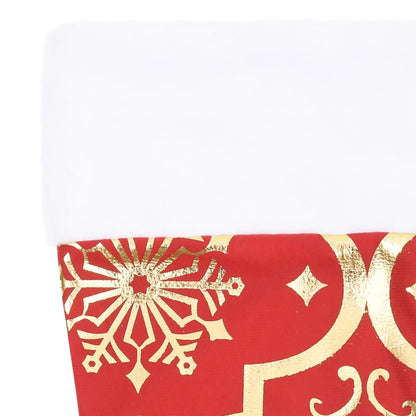 Gonna Albero Natale Raffinata con Calza Rosso Tessuto 90 cm | homemem39