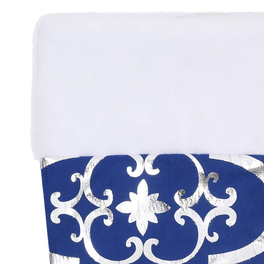 Gonna Albero Natale Raffinata con Calza Blu in Tessuto 90 cm - homemem39