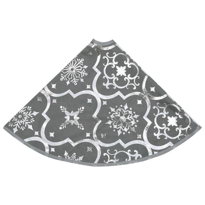 Gonna Albero Natale Raffinata con Calza Grigia in Tessuto 90 cm | homemem39