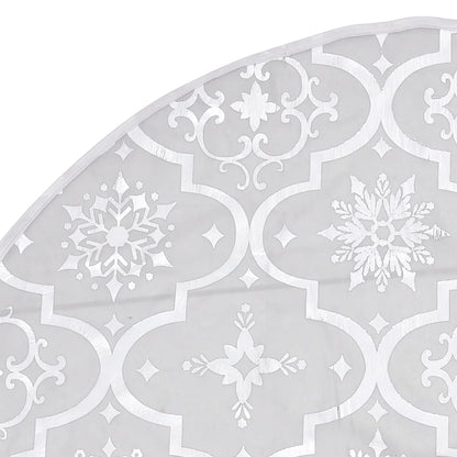 Gonna Albero Natale Raffinata con Calza Bianca Tessuto 90 cm | homemem39