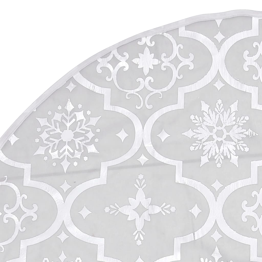Gonna Albero Natale Raffinata con Calza Bianca Tessuto 122 cm | homemem39