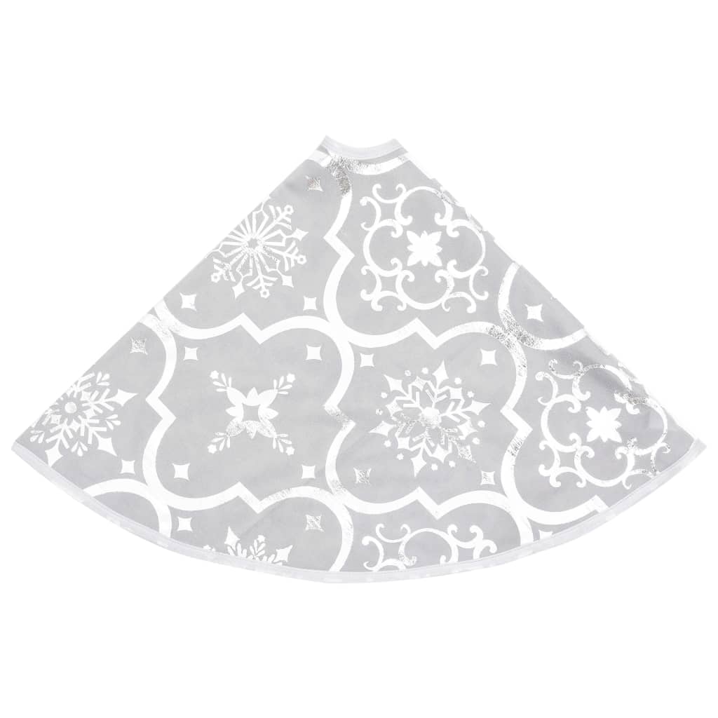 Gonna Albero Natale Raffinata con Calza Bianca Tessuto 150 cm | homemem39