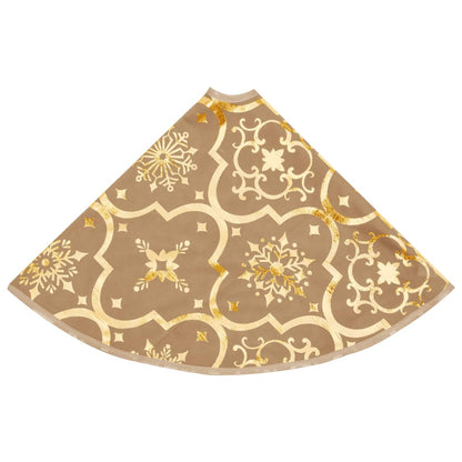 Gonna Albero Natale Raffinata con Calza Gialla Tessuto 90 cm - homemem39