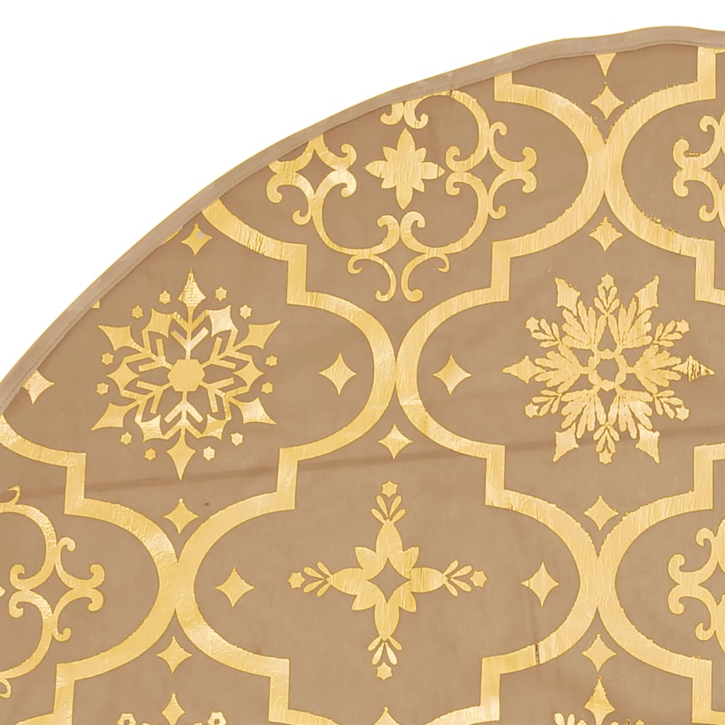 Gonna Albero Natale Raffinata con Calza Giallo Tessuto 150 cm - homemem39