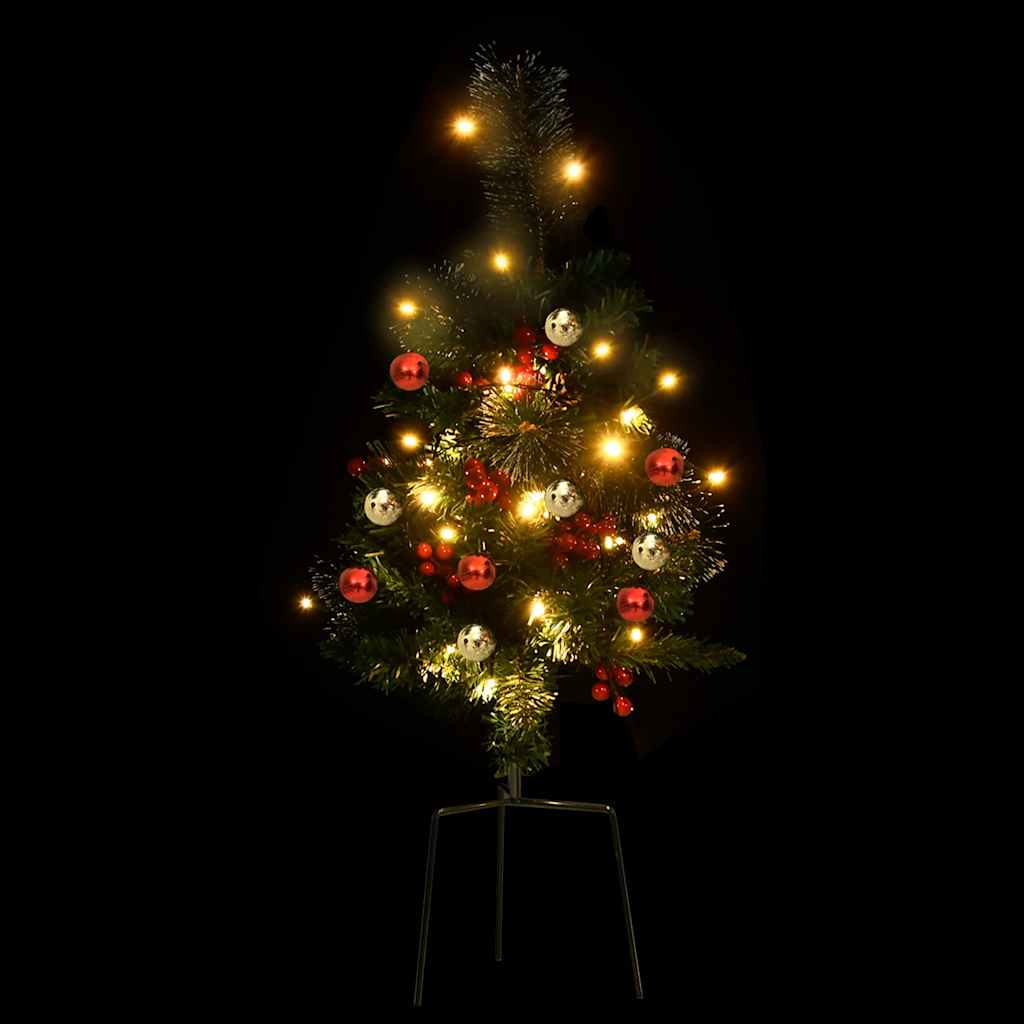 Alberi di Natale Artificiale per Viali 2 pz 76 cm in PVC