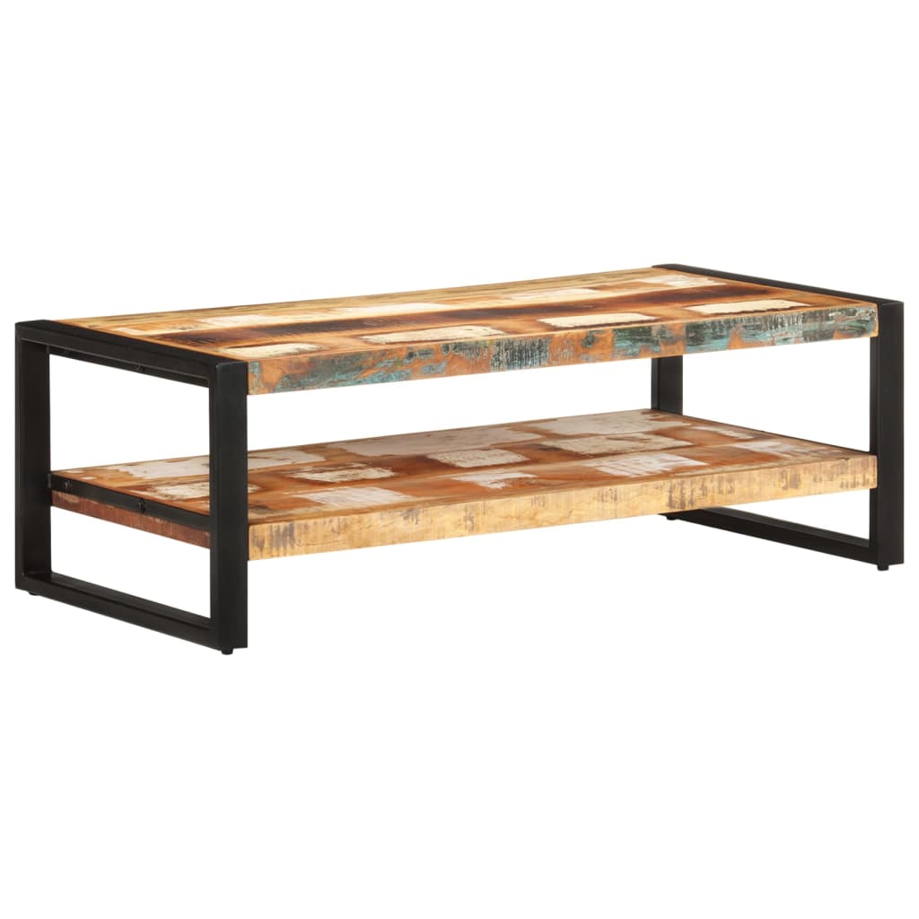 Tavolino da Salotto 120x60x40 cm in Legno Massello di Recupero | homemem39