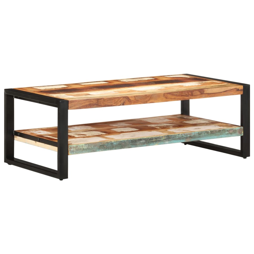 Tavolino da Salotto 120x60x40 cm in Legno Massello di Recupero | homemem39
