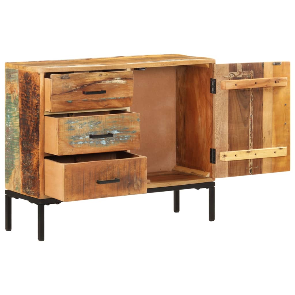 Credenza 88x30x73 cm in Legno Massello di Recupero - homemem39