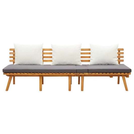 Divano Letto da Giardino 200x65 cm in Legno Massello di Acacia | homemem39