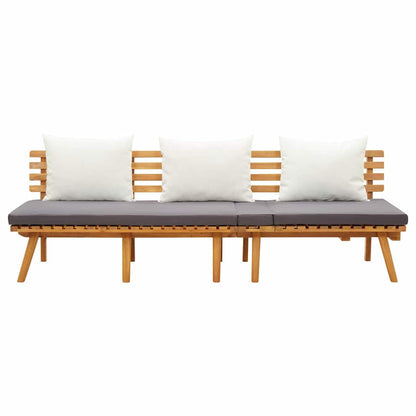 Divano Letto da Giardino 200x65 cm in Legno Massello di Acacia