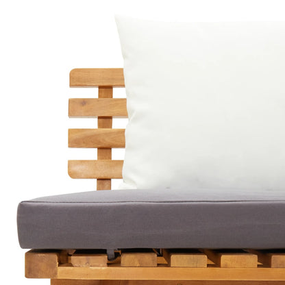 Garden Sofa Bed 200x65 cm in Solid Acacia Wood