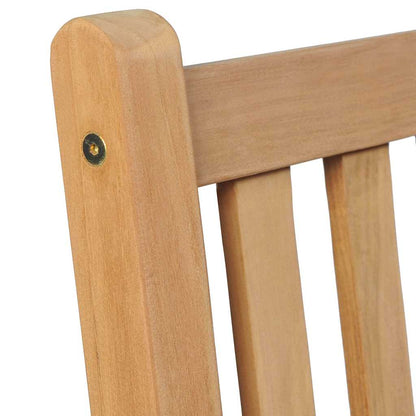Sedie Giardino 4 pz con Cuscini Rossi a Quadri Massello di Teak | homemem39