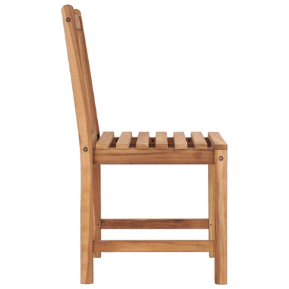 Sedie da Giardino 4 pz con Cuscini in Legno Massello di Teak | homemem39