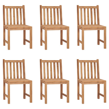 Sedie da Giardino 6 pz con Cuscini in Legno Massello di Teak | homemem39