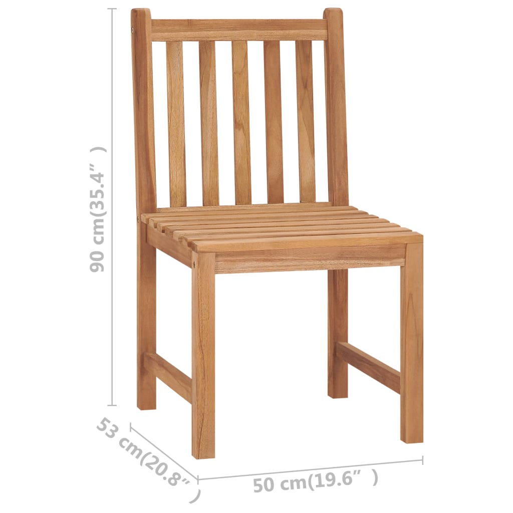 Sedie da Giardino 6 pz con Cuscini in Legno Massello di Teak | homemem39