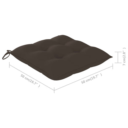 Sedie da Giardino 6 pz con Cuscini in Legno Massello di Teak - homemem39