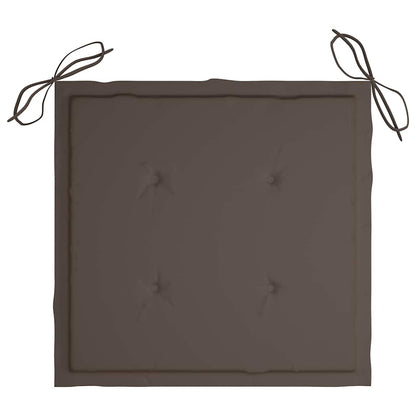 Sedie da Giardino con Cuscini 8 pz in Legno Massello di Teak | homemem39
