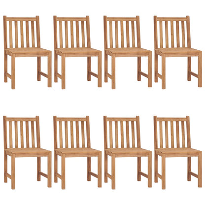 Sedie da Giardino con Cuscini 8 pz in Legno Massello di Teak | homemem39