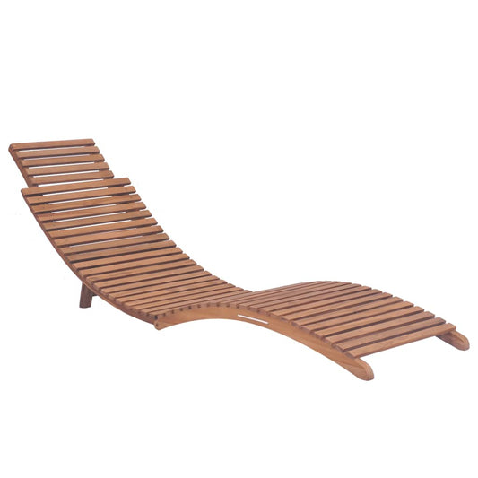 Lettini Prendisole Pieghevoli 2pz in Legno Massello di Teak - homemem39