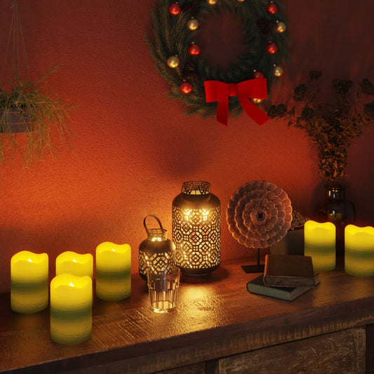 Candele Senza Fiamma a LED con Telecomando 24 pz Bianco Caldo - homemem39