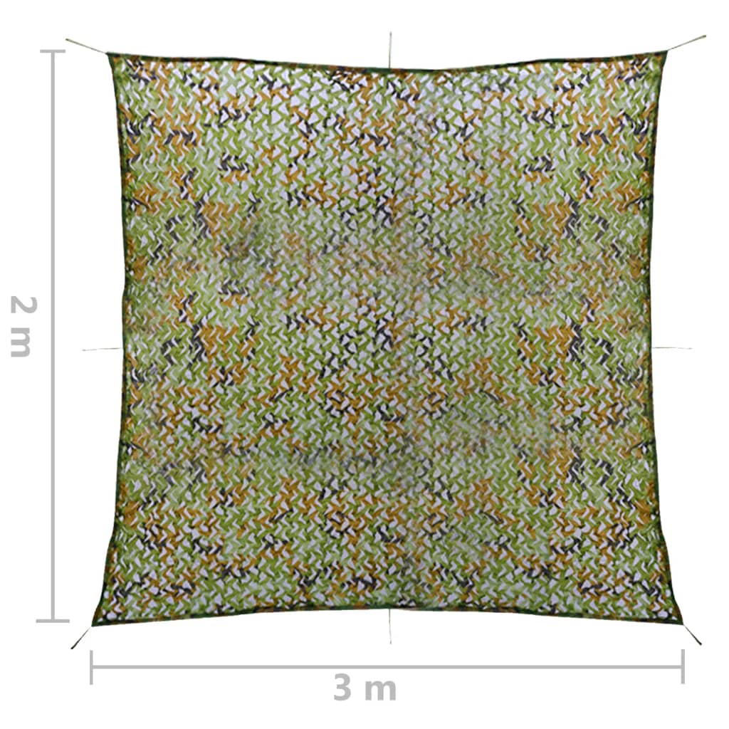 Rete Mimetica con Custodia 2x3 m Verde | homemem39