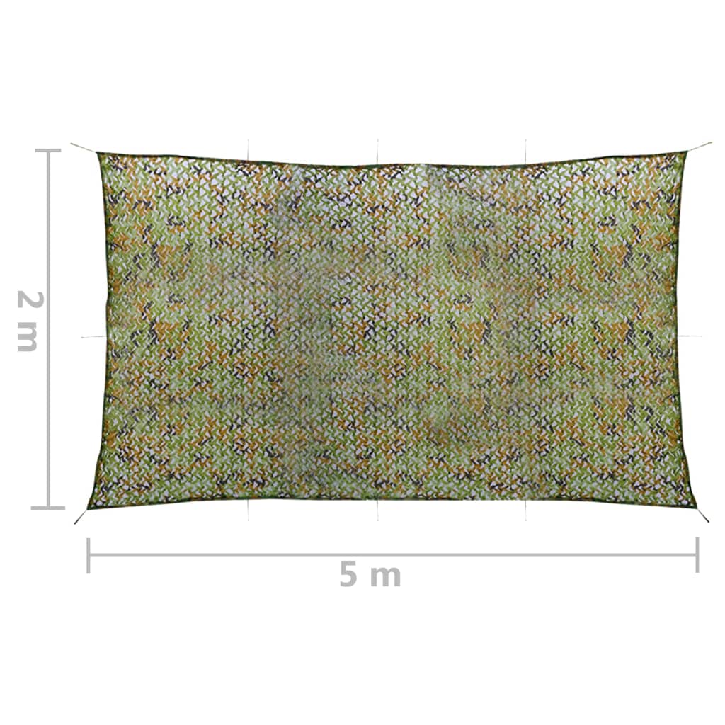 Rete Mimetica con Custodia 2x5 m Verde | homemem39