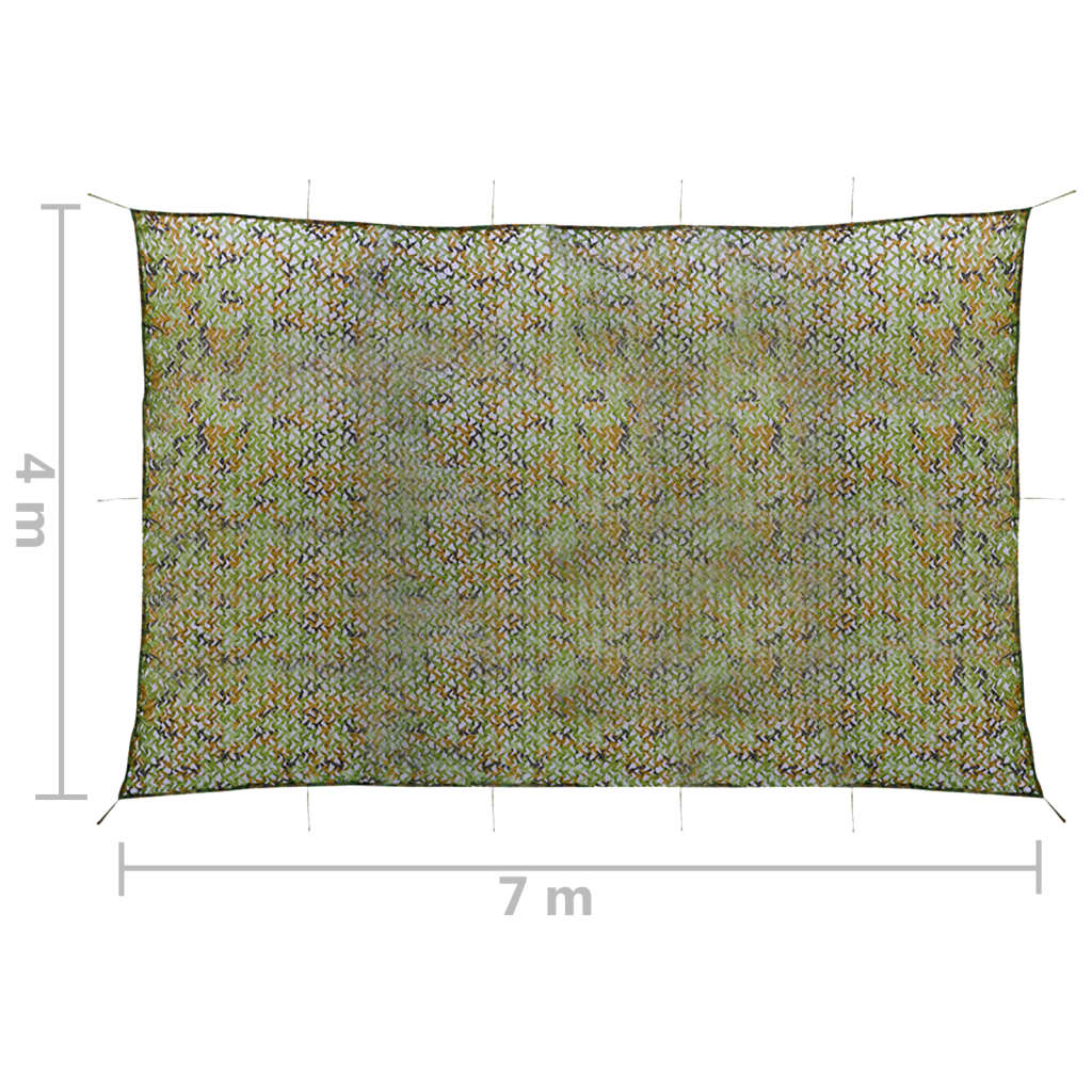 Rete Mimetica con Custodia 4x7 m Verde | homemem39