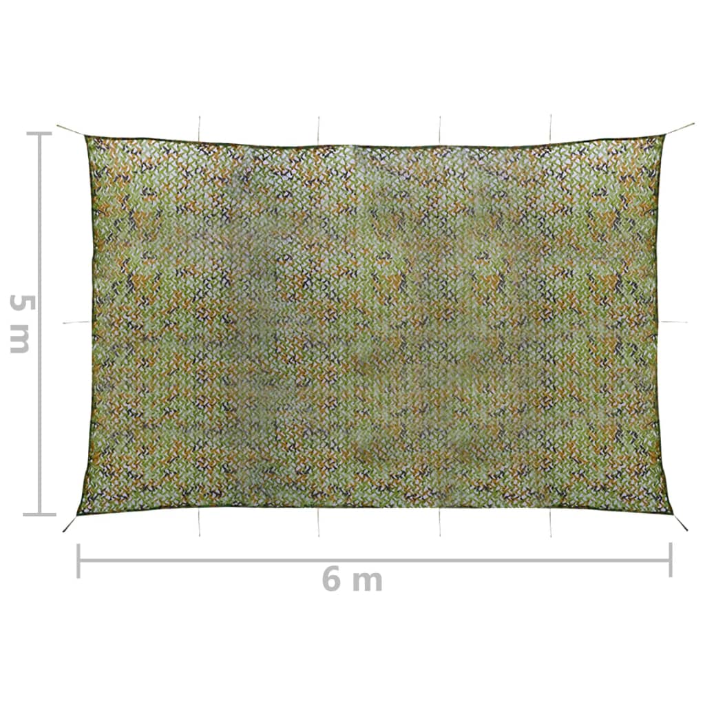 Rete Mimetica con Custodia 5x6 m Verde | homemem39