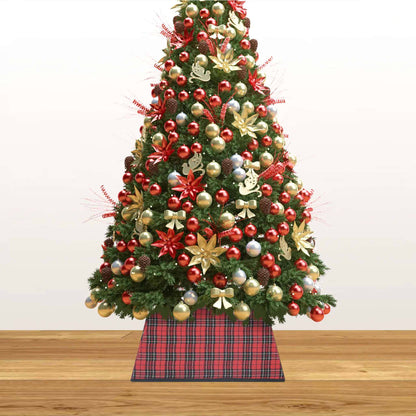 Gonna per Albero di Natale Rossa e Nera 48x48x25 cm - homemem39