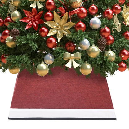 Gonna per Albero di Natale Rossa e Bianca 48x48x25 cm - homemem39
