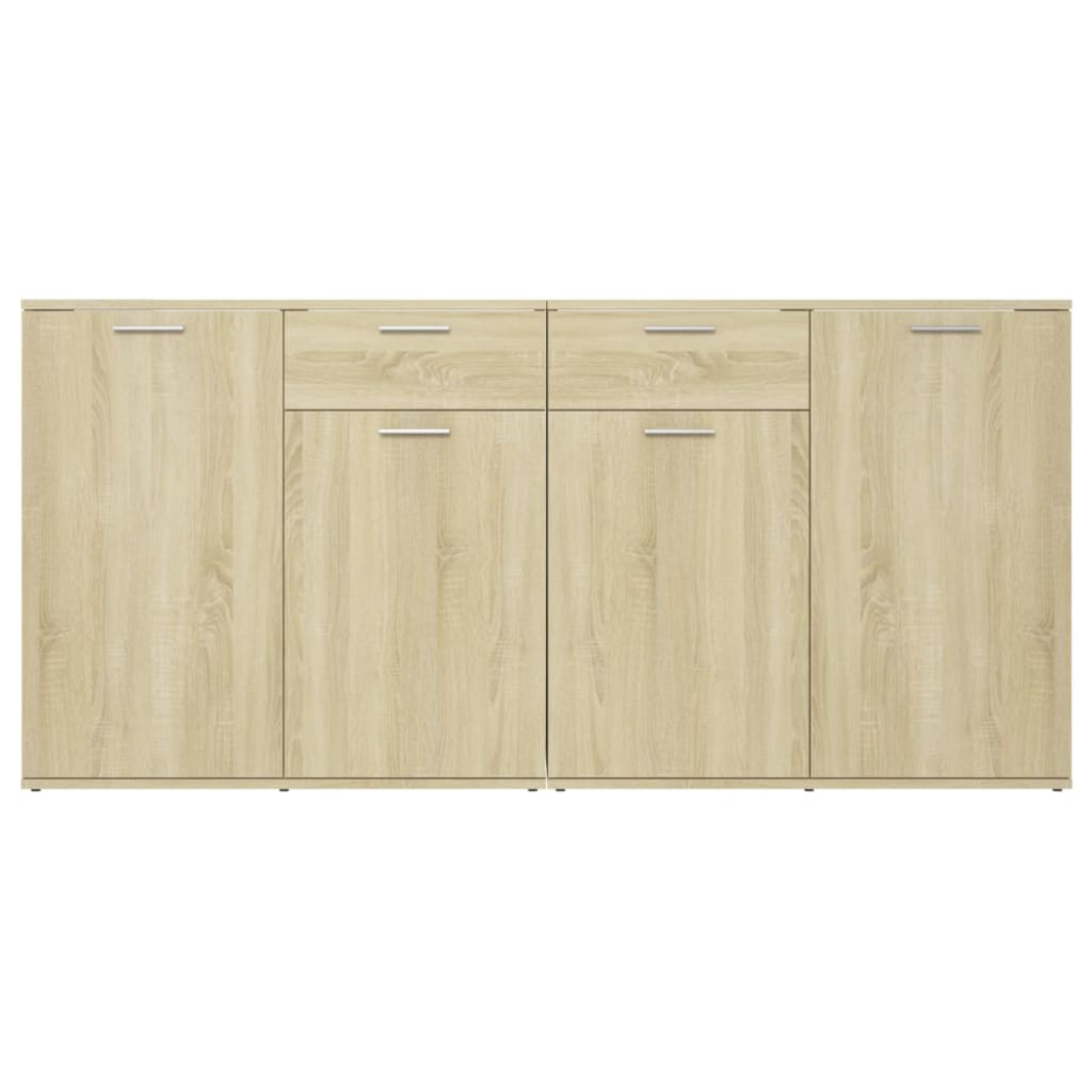 Credenza Rovere Sonoma 160x36x75 cm in Legno Multistrato - homemem39