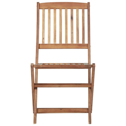 Sedie da Giardino Pieghevoli 6 pz in Legno Massello di Acacia