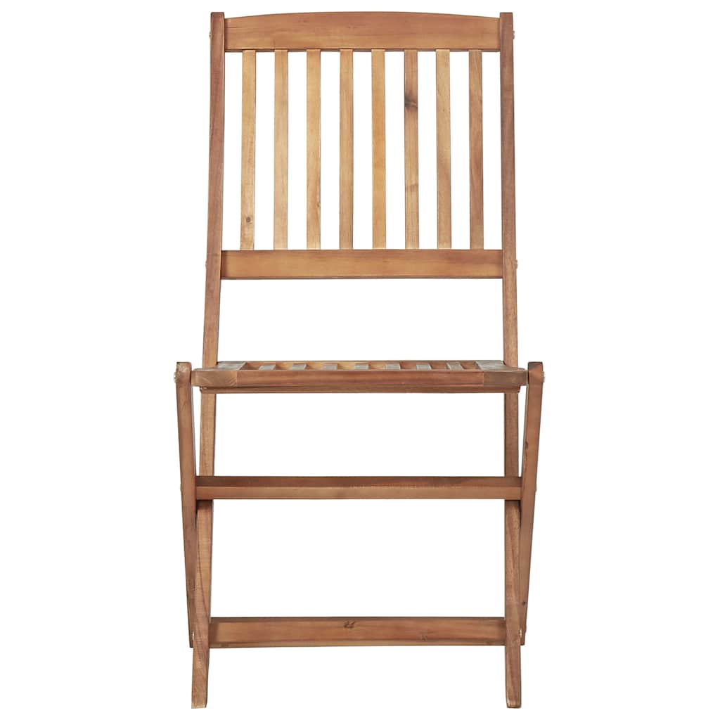 Sedie Pieghevoli 8 pz con Cuscini Massello Acacia