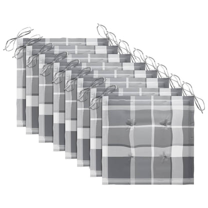 Sedie da Giardino Pieghevoli 8 pz con Cuscini Massello Acacia - homemem39