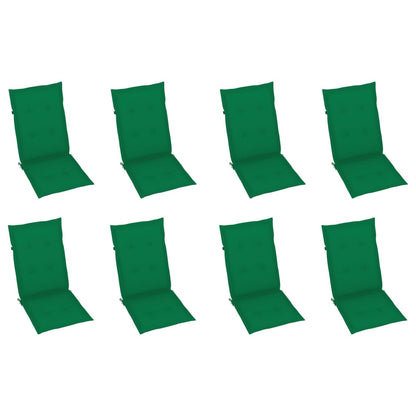 Sedie da Giardino Pieghevoli con Cuscini 8 pz Massello Acacia - homemem39