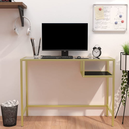 Scrivania per Computer Trasparente 100x36x74 cm Vetro Temperato - homemem39