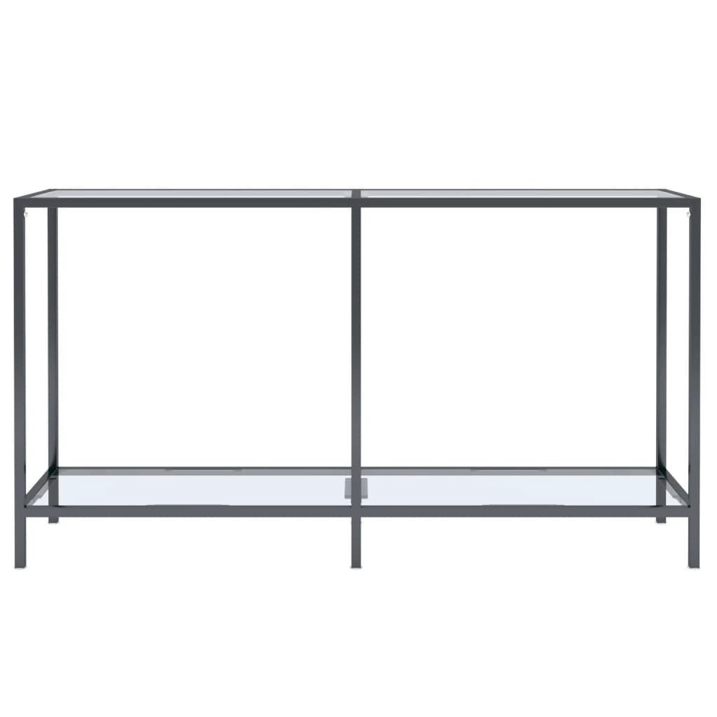 Tavolo Consolle Trasparente 140x35x75,5 cm in Vetro Temperato - homemem39