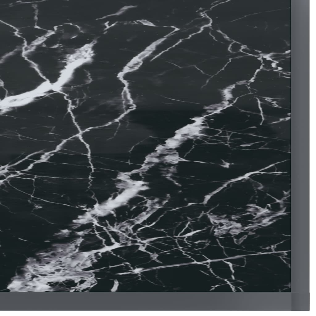 Tavolo Consolle Nero 140x35x75,5 cm in Vetro Temperato | homemem39